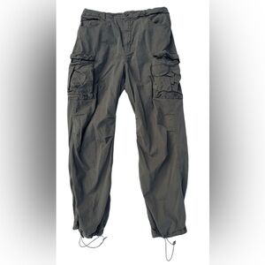 Good American Baggy Cargo Pants Size 12 Army Green